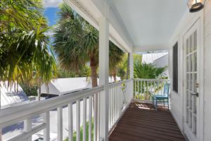 Front covered balcony
