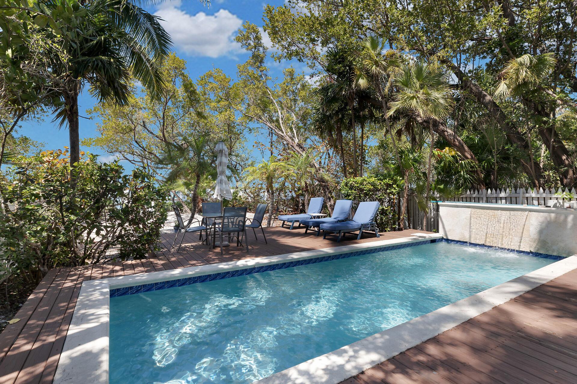 Gorgeous private pool with water feature