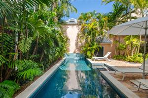 Your own private pool with water feature.