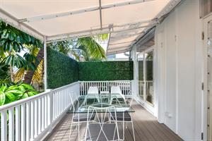 Dine al fresco on the rear balcony.