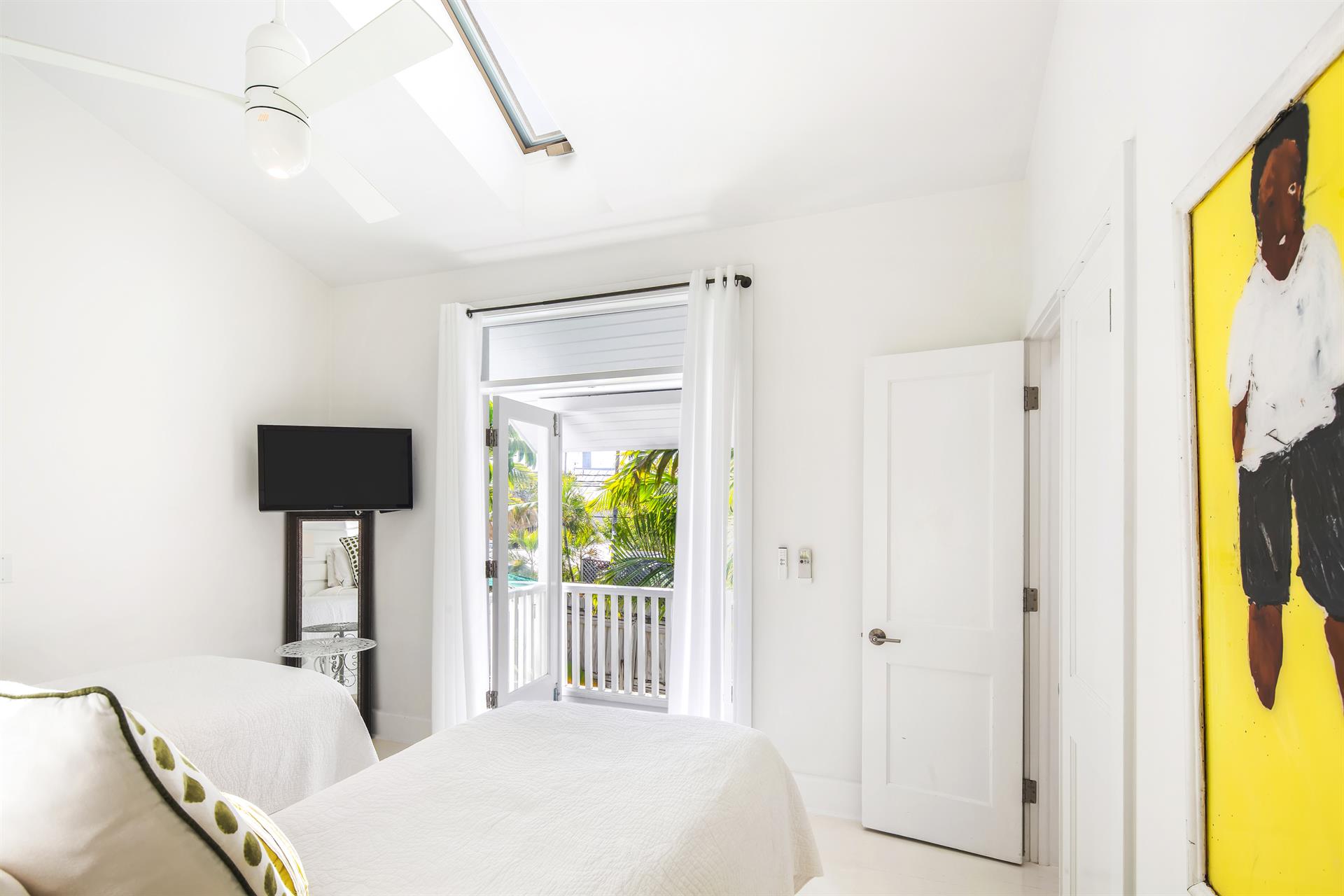 Your own small balcony, overlooking the back of the property.