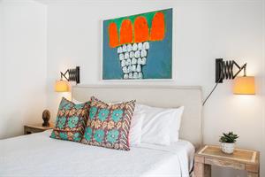 First level king bedroom with ensuite bath.