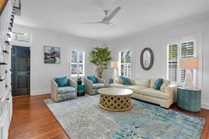 Beautiful shades of blue and white add to the serenity