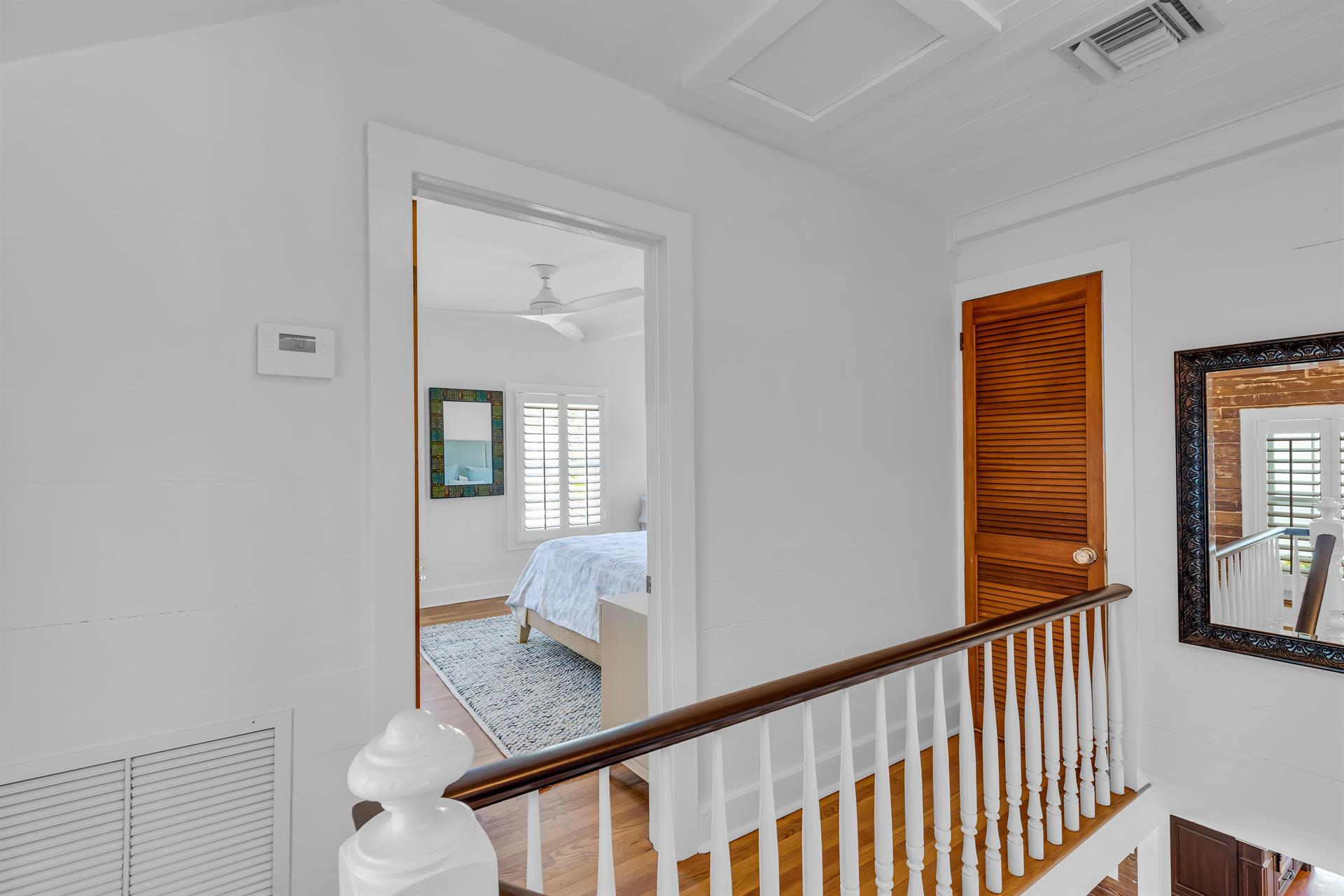 Two bedrooms upstairs with ensuite bathrooms