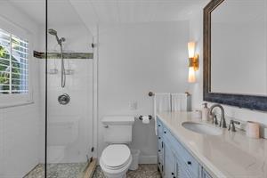 Ensuite with glass walk in shower