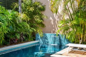 Gorgeous private pool with water feature.