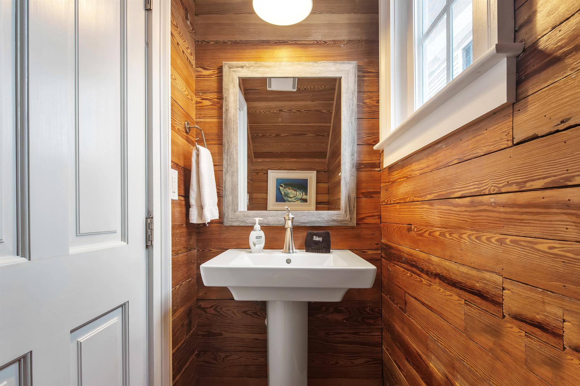 First floor powder room