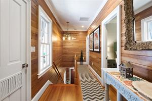 Second floor hallway with exquisite Dade County pine