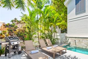 Grand Maison includes a gas grill for grilling todays catch.