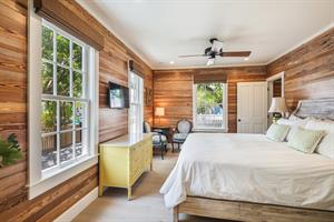 First floor king bedroom has an abundance of natural light.