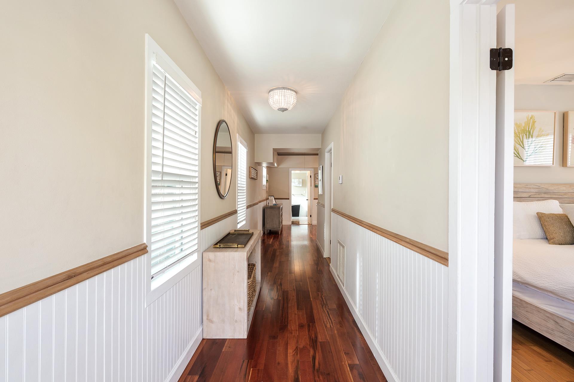 Beautiful floors and upscale touches abound