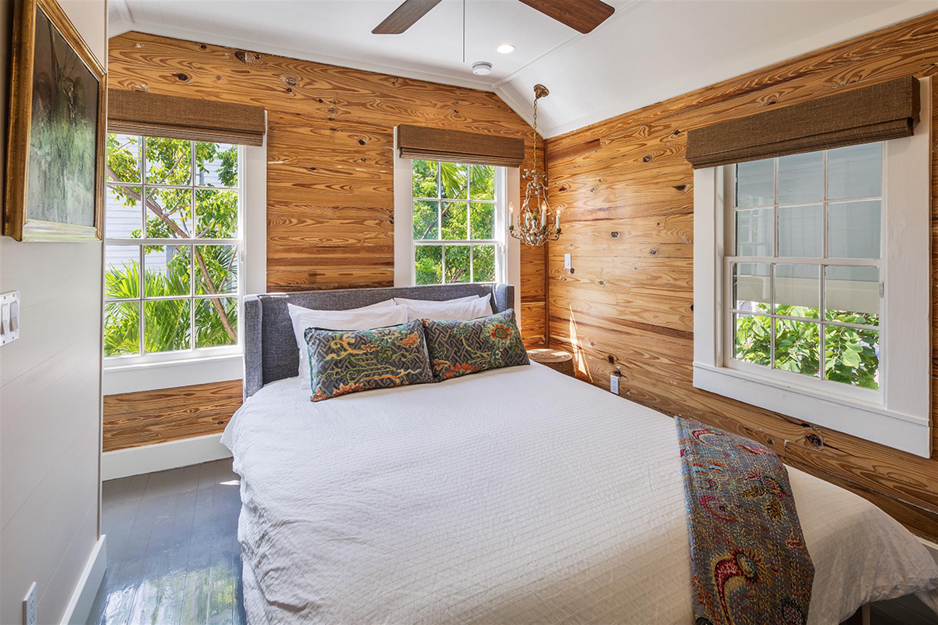 Plenty of sunlight in this beautiful upstairs queen bedroom.