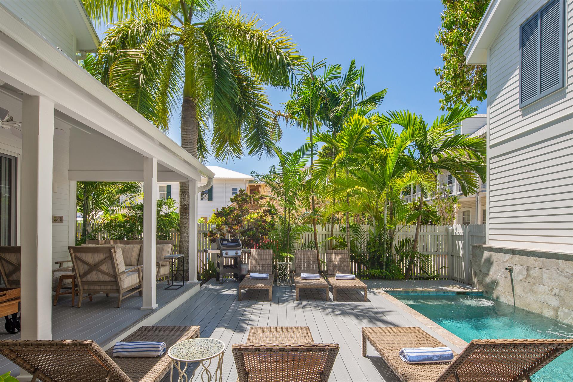 Relax poolside and soak up the sun