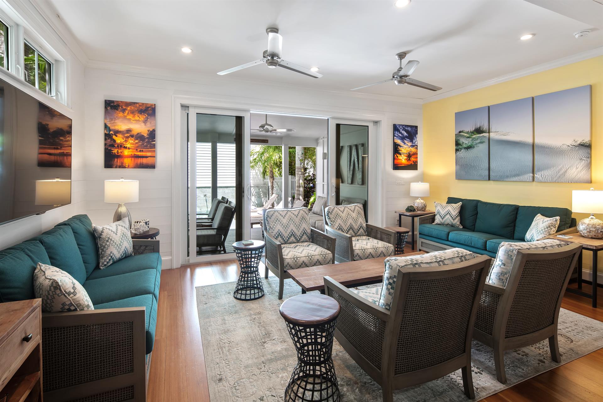 Tastefully appointed living area