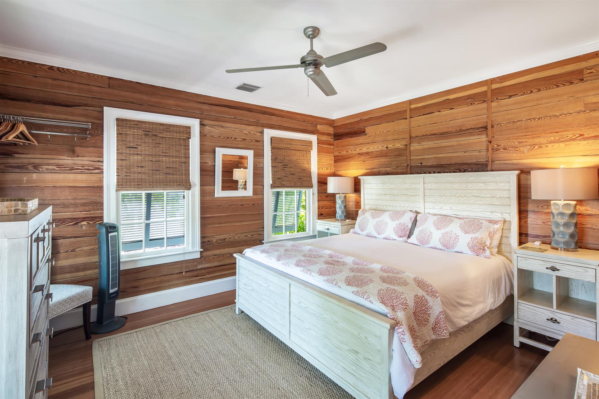 This stunning king bedroom will make you never want to leave