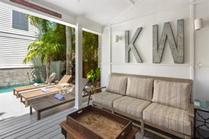 Shaded lanai is the perfect hangout spot