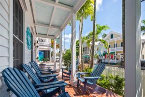 Front porch is a great place to sit and overlook bustling Duval
