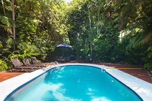 Tropical shared outdoor area to enjoy