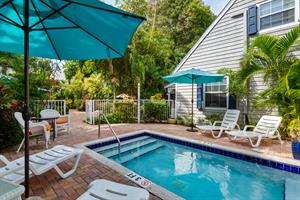 Refreshing shared pool with plenty of loungers