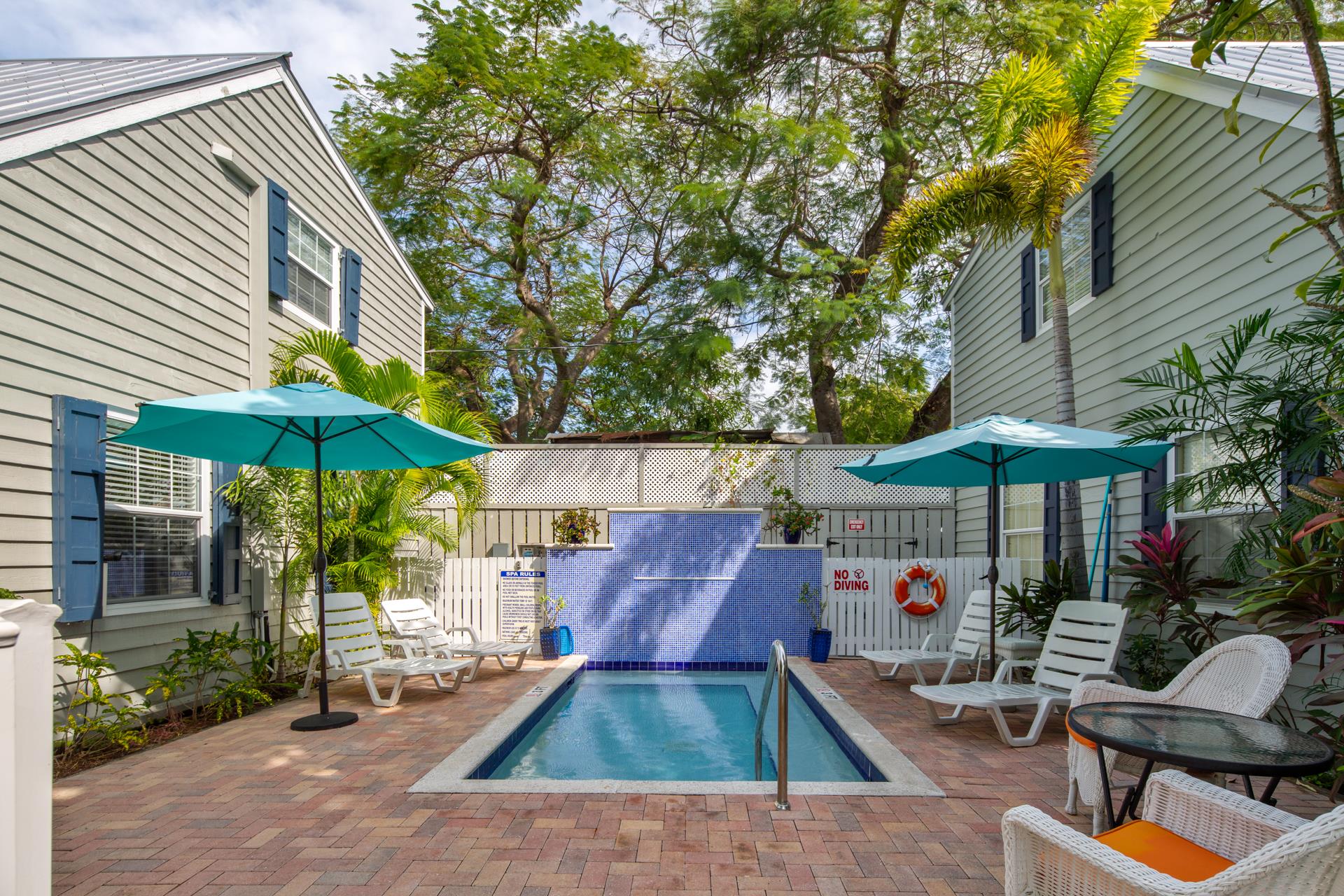 Shared cocktail pool, seasonally heated.