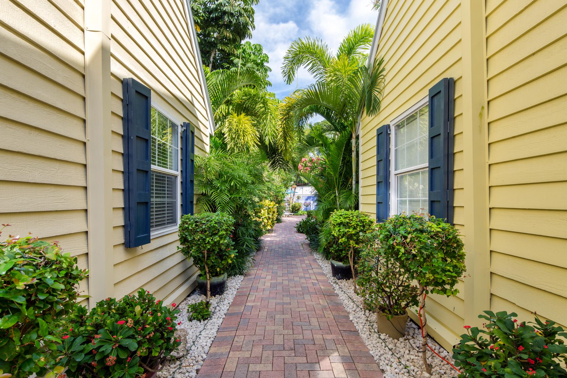 Follow the brick pavers to La Maisonnette