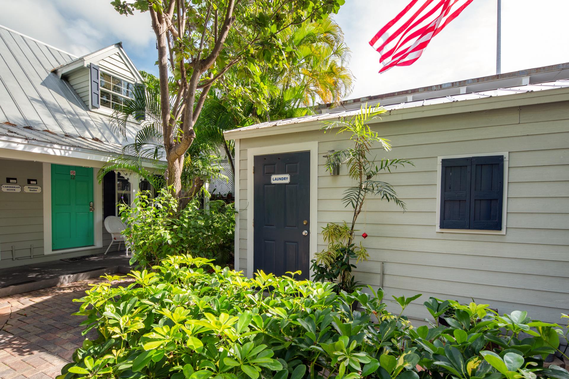 Shared laundry cottage.