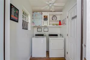 Coin operated washer and dryer for your use.
