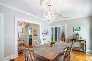 Dining table offers seating for 6