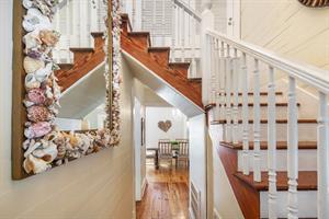 Stairway leading up to the bedrooms