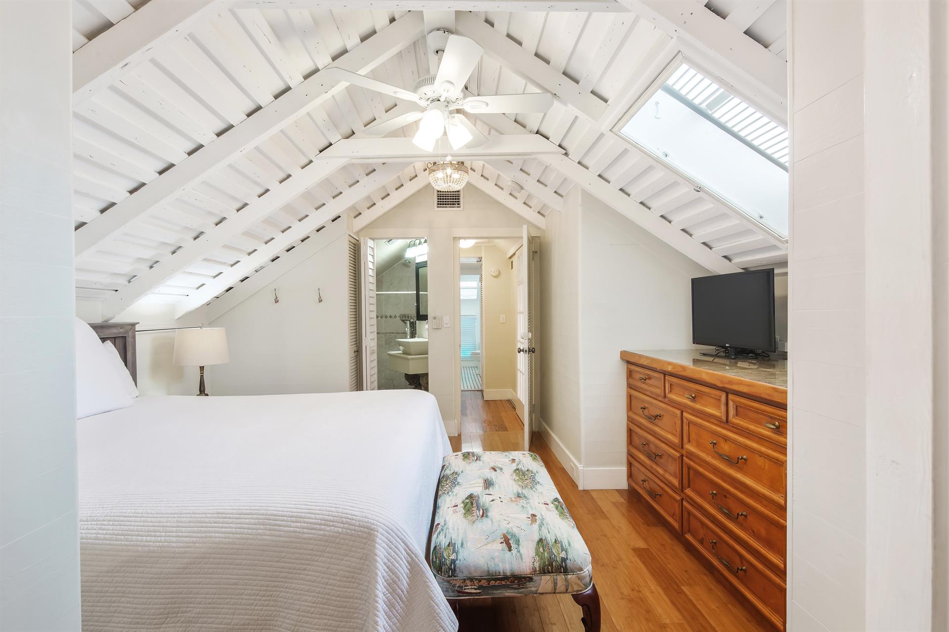 Primary bedroom with en suite bath