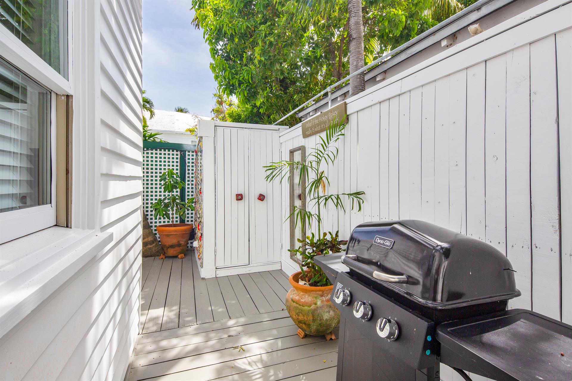Gas grill for grilling todays catch