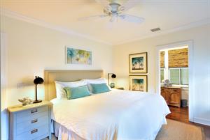 First floor primary king suite with ensuite bathroom.