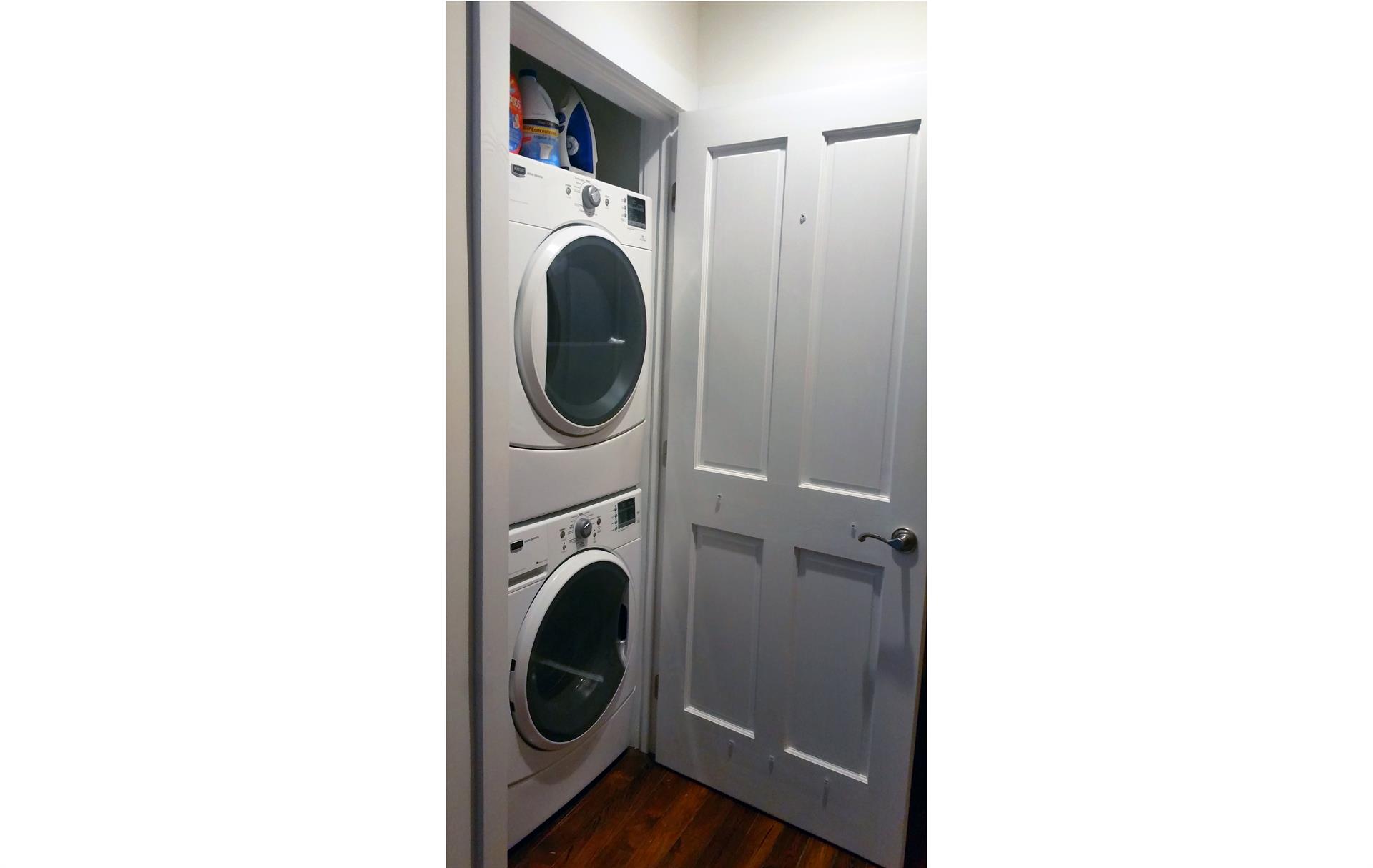Youll have your own conveniently located washer and dryer.