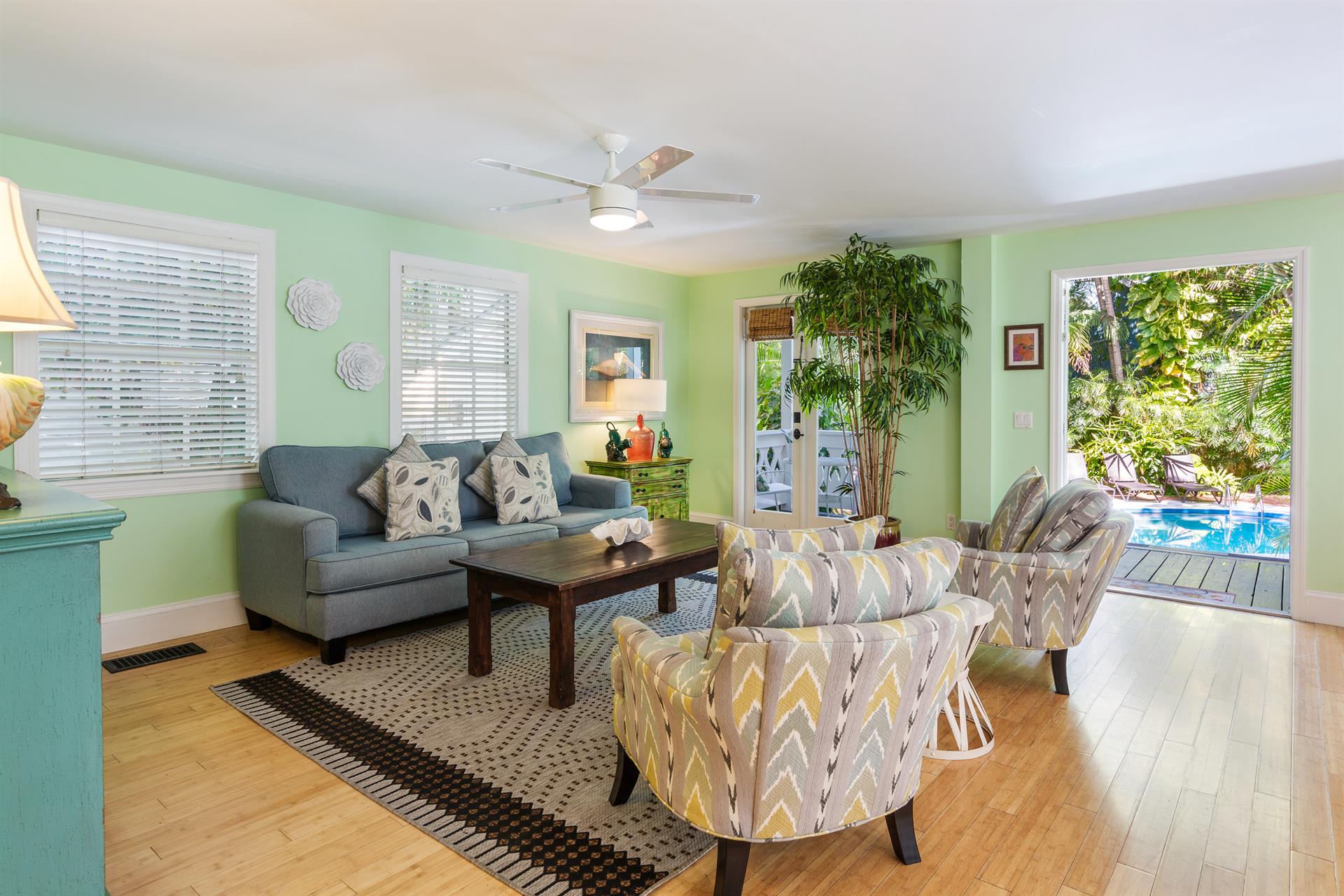 Plenty of seating for family and friends.