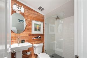 Ensuite with glass walkin shower