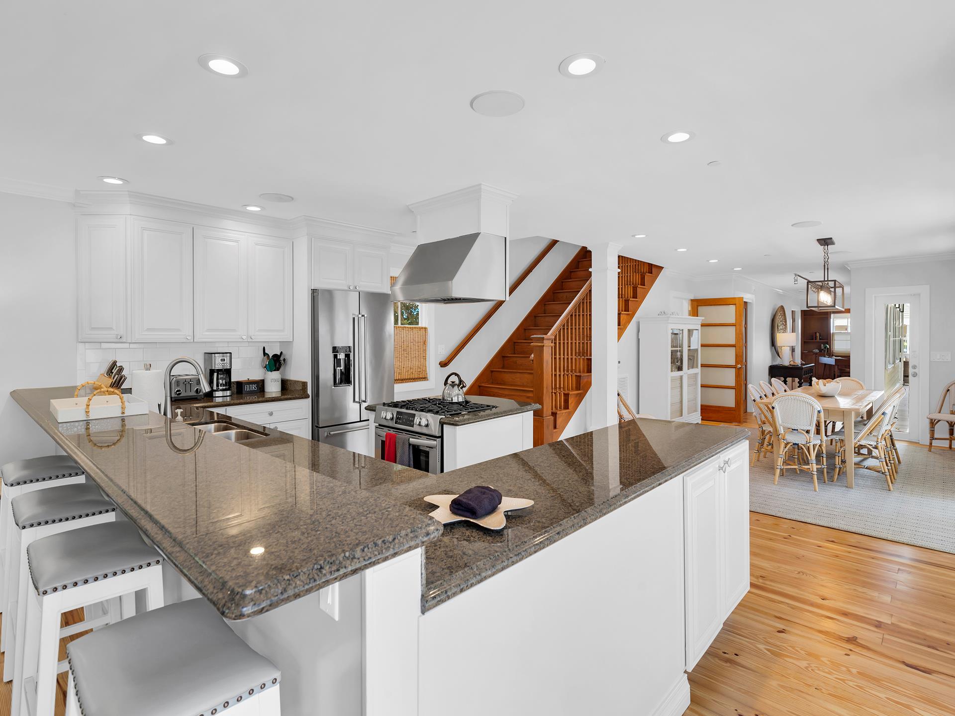 Pull up a stool and catch up with the cook