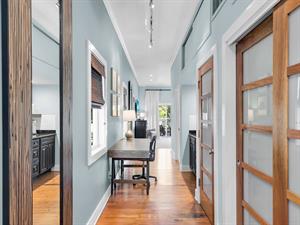 Entryway to the grand primary suite on the second floor.