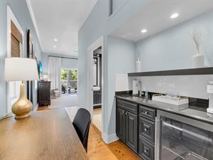 Desk area as well as a wet bar for your enjoyment.