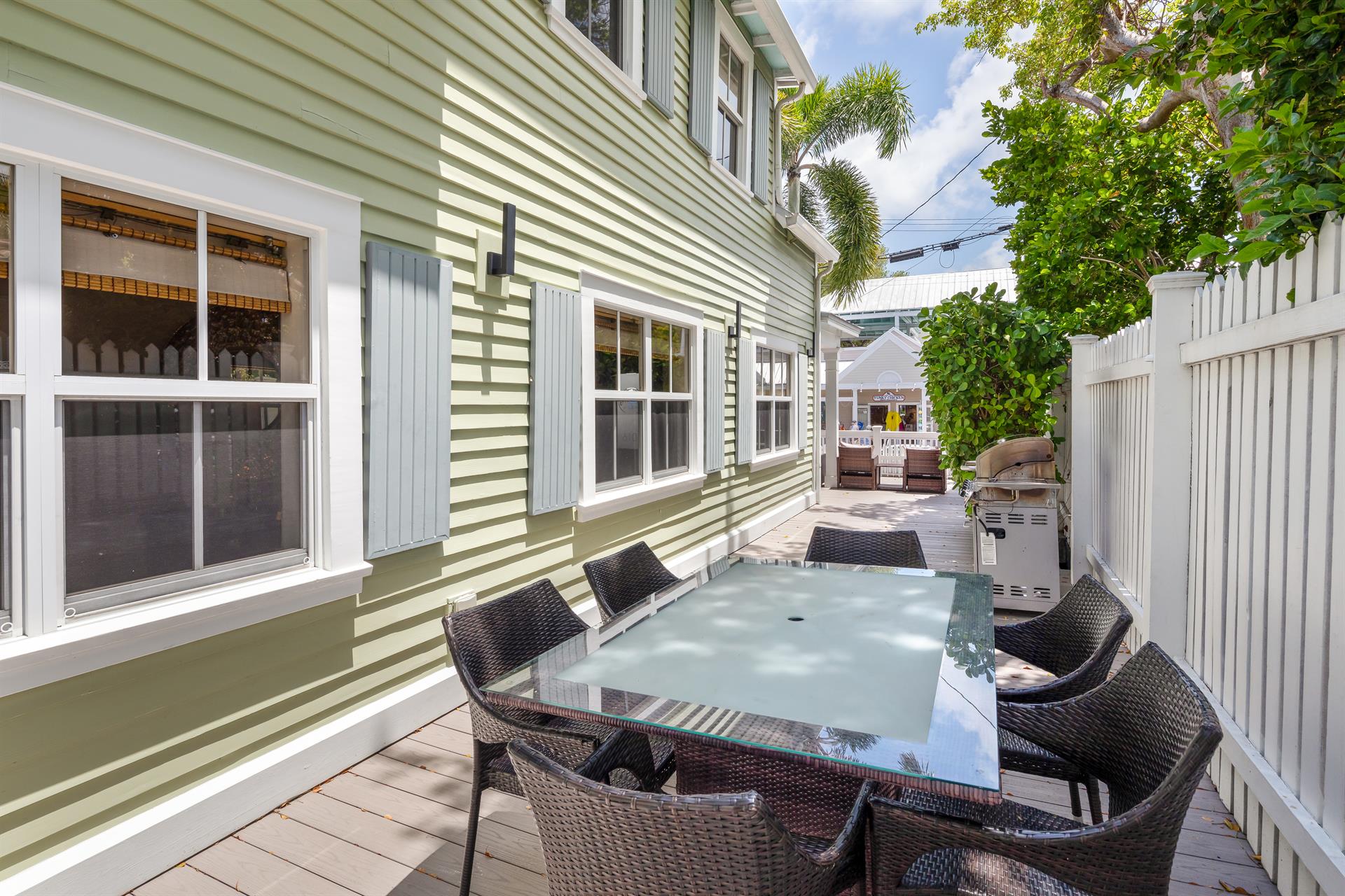 More outdoor dining space