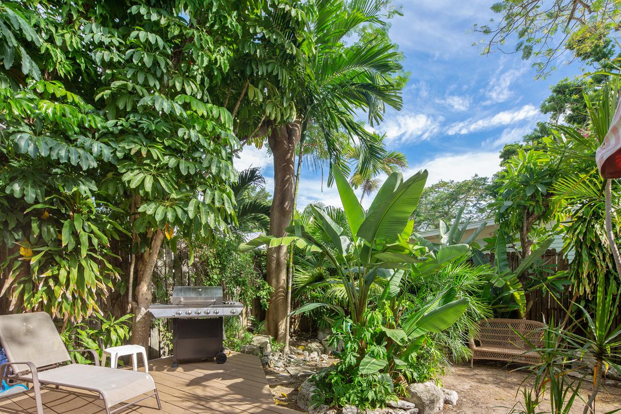 Soak up some sun on the loungers or cook out on the shared grill