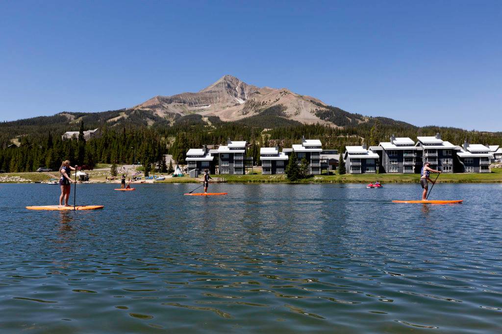 Paddle Boarding On Lake Levinsky