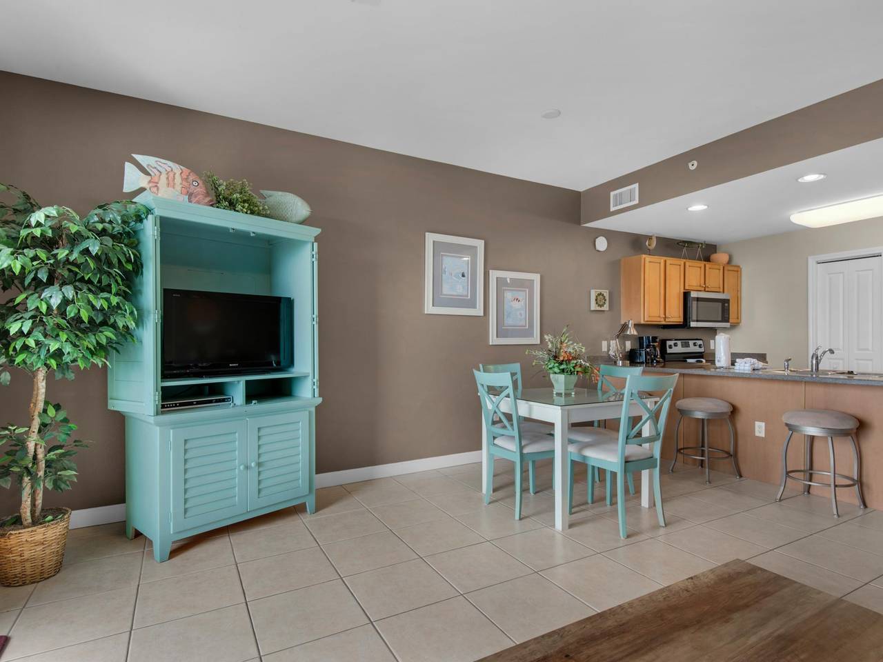 Living Area and Dining Area