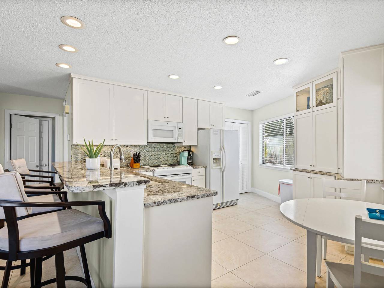 Dining and kitchen area