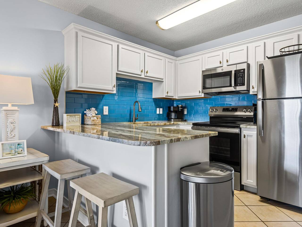 Fully Equipped Kitchen with Gulf Views