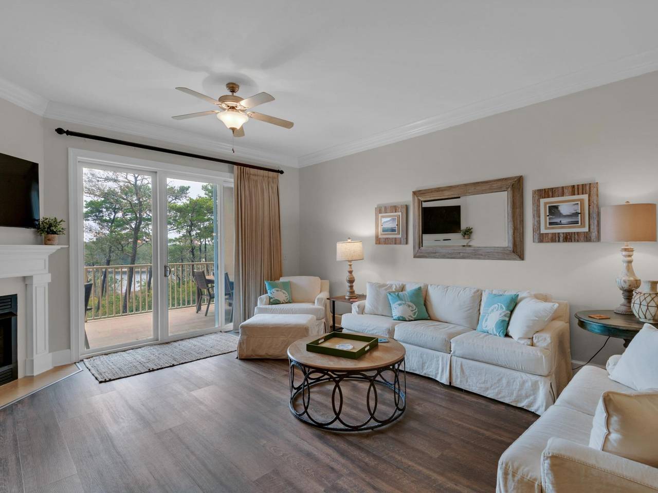 Open Living Room with Balcony Access