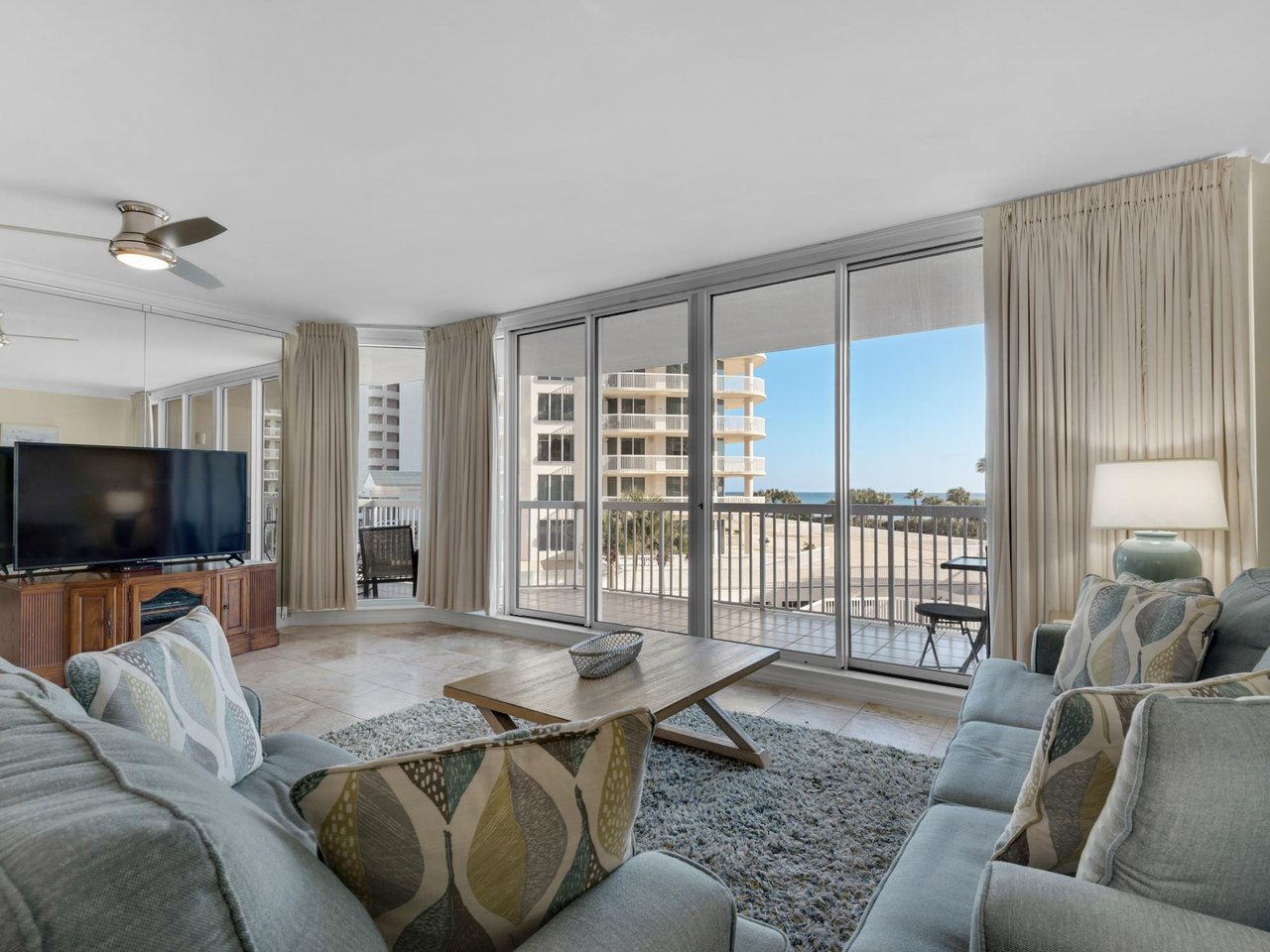 Living Area with access to Private Balcony