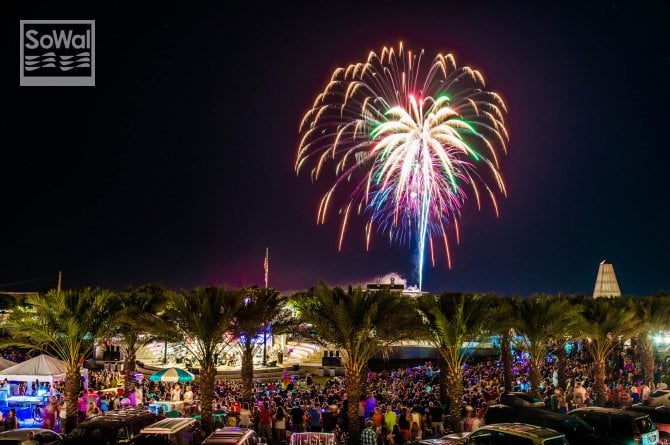 fireworks seaside