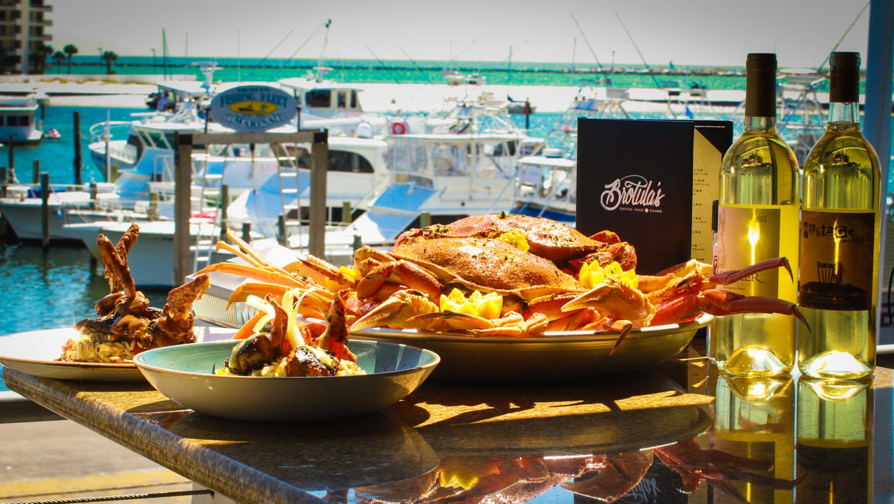 Brotulas Deck with Food  Drinks