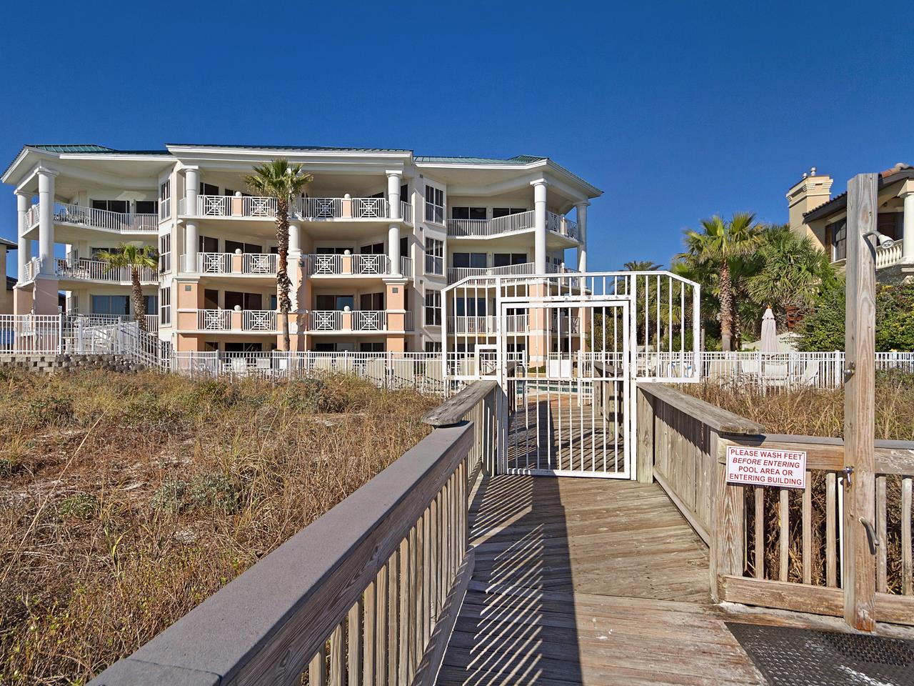 Gated beach access
