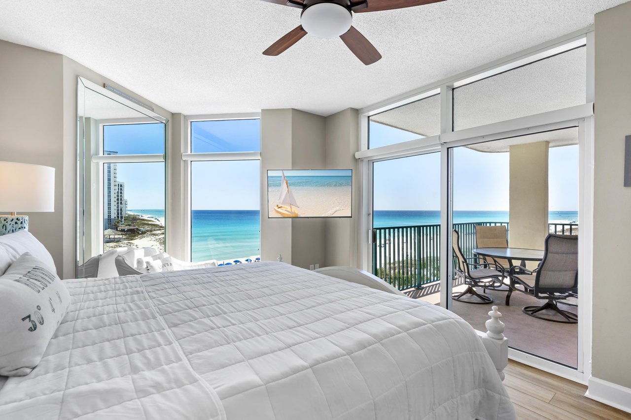 Primary King Bedroom with Balcony Access